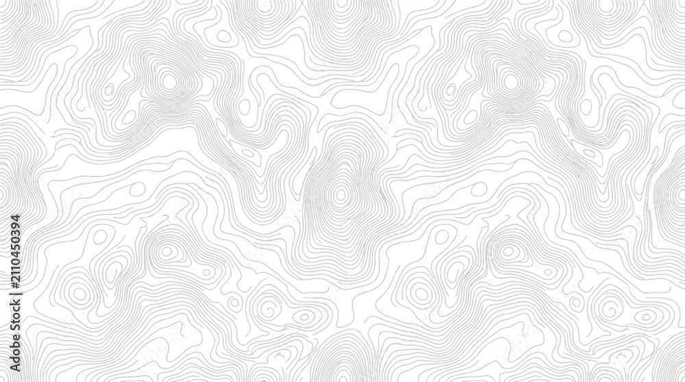 Obraz premium Abstract Topographic Map Seamless Pattern Background