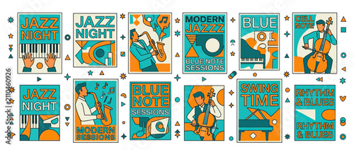 Photography Vintage Jazz Music Poster Collection