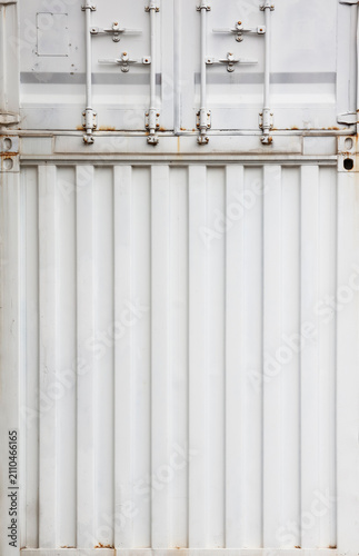 White Metal Container Wall Surface Texture