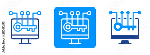 System Key Icon In Dual Tone Style