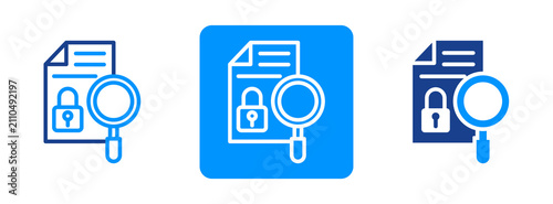 Classified Icon In Dual Tone Style