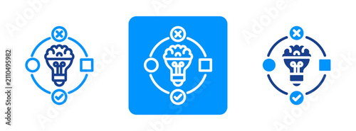 Konstfotografi Logic Icon In Dual Tone Style
