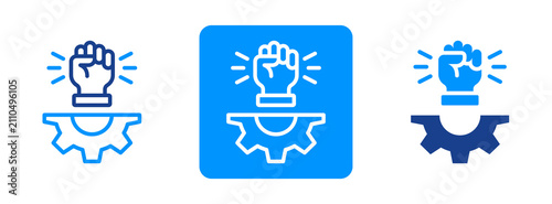 Foto Determination Icon In Dual Tone Style