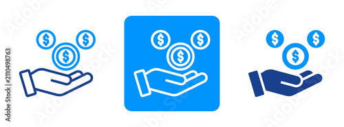 фотографія Money Saving Icon In Dual Tone Style