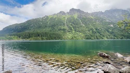 Morskie Oko Mountain Lake Poland

Crystal-clear Morskie Oko mountain lake beneath dramatic granite peaks, Tatra National Park, Poland, 20 July 2026.

