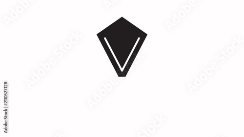 Flying Kite Motion Animation Icon