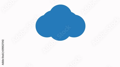 Cloud Storage Upload Animation Icon