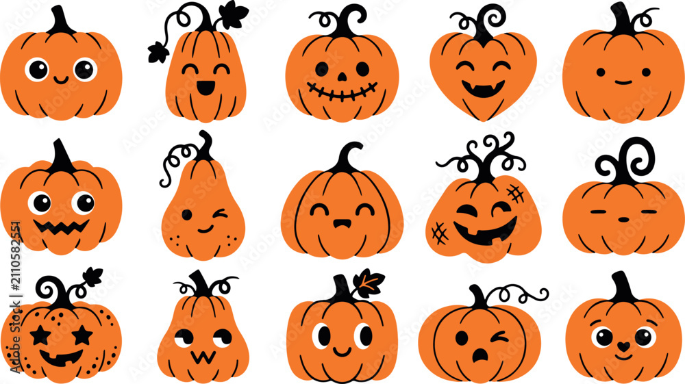 Fototapeta premium Halloween Pumpkin Carving Ideas