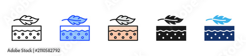 Skin Soft Icon Collection With Multiple Styles