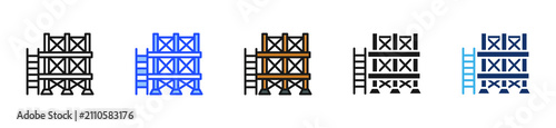 фотографія Factory Frame Icon Collection With Multiple Styles
