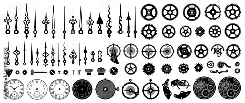 Vintage Clock Parts and Gears Collection