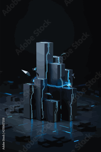 Smartphone Mockup 3D Render Isolated on Transparent Background for Mobile App UI UX Presentation