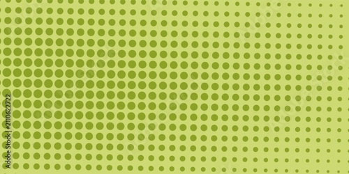 Pola retro geometris abstrak . polkadot mulus pada latar belakang hijau . Pola vektor