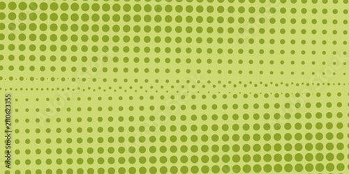 Pola retro geometris abstrak . polkadot mulus pada latar belakang hijau . Pola vektor