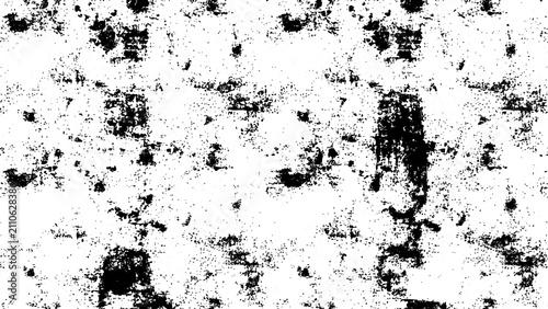 Grunge texture background with scattered black scratches and dots on white. Abstract vector illustration of a rough vintage distressed surface overlay.
