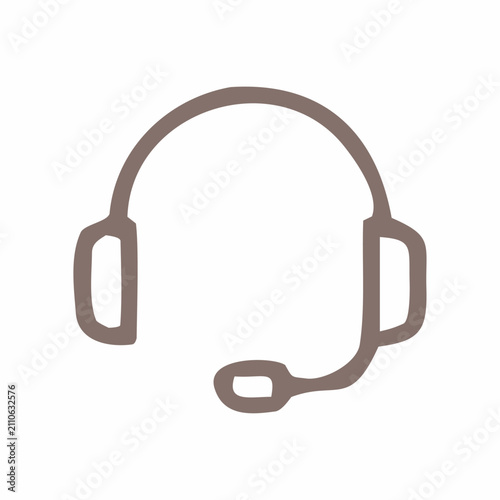 headphones isolated on white background