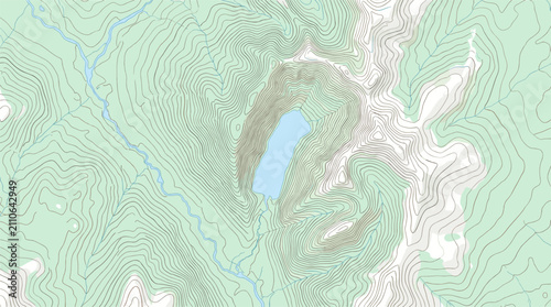 Canvastavla Detailed Topographic Terrain Map with Contour Lines Mountain Lake Rivers Elevati