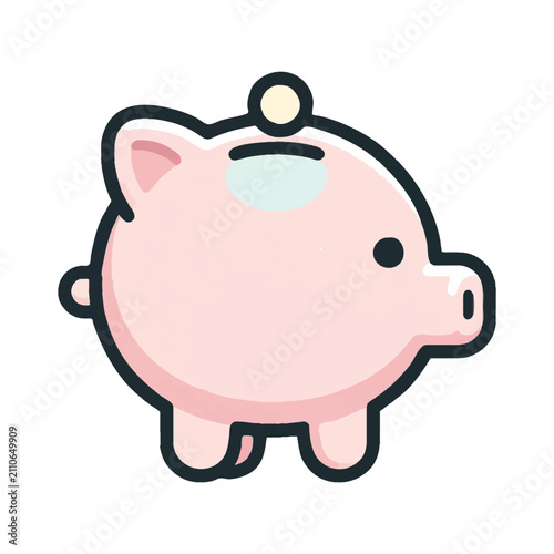 illustration design of piggy bank