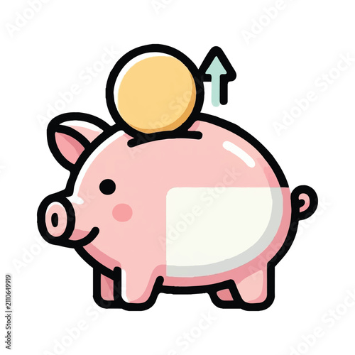illustration design of piggy bank