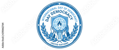 International Day of Democracy Emblem Symbol