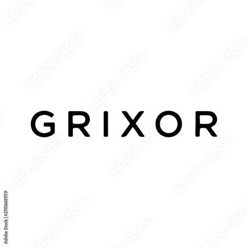 Minimalist Black Lettering Logo on White Background