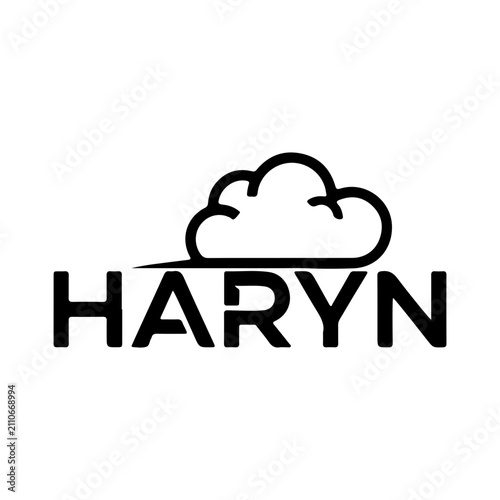 Minimalist Cloud Logo Design Graphic Icon