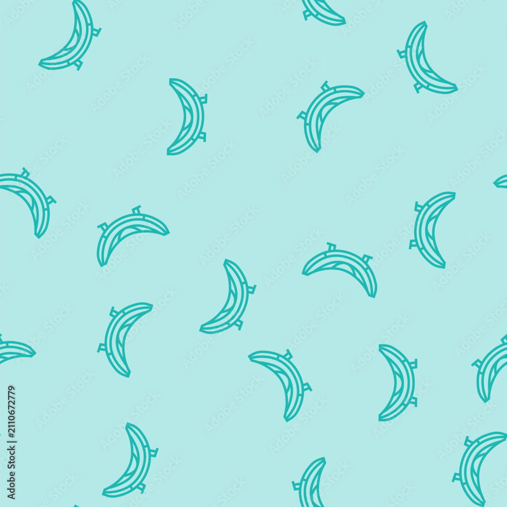 Obraz premium hammock outdoor furniture vector line seamless pattern hammock outdoor furniture sign illustration