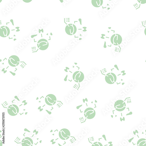 Canvastavla multiple endocrine neoplasia endocrinology vector glyph seamless pattern multipl