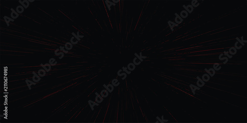 Abstract Red and Green Fractal Starburst Background with Glowing Light Rays Cosmic Energy Explosion and Galaxy Texture Design