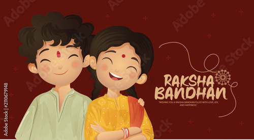 фотографія Raksha Bandhan sale poster featuring a decorative rakhi, warm red and yellow pal