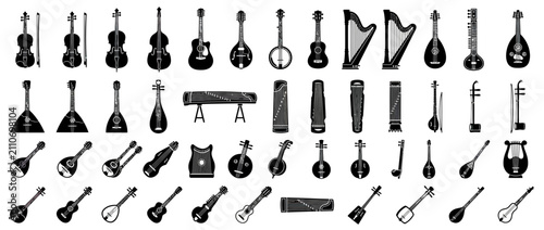 Konstfotografi Collection of Various String Musical Instruments