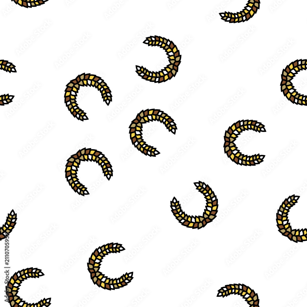 Obraz premium laurel wreath ancient rome vector seamless pattern laurel wreath ancient rome sign illustration