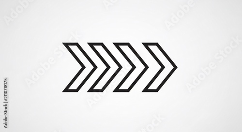 Abstract Geometric Arrows: Clean Lines, Forward Momentum, Minimalist Design