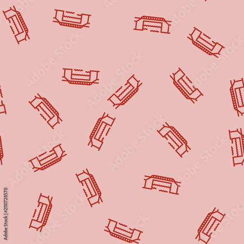 Fotografie girder bridge vector line seamless pattern girder bridge sign illustration