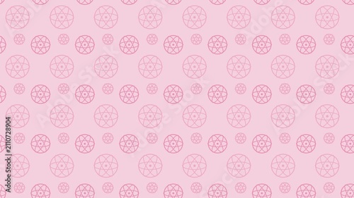 Pink japanese temari thread balls pattern scrolling, traditional seamless loop background