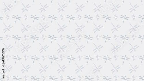 White japanese tombo dragonfly pattern scrolling, traditional seamless loop background