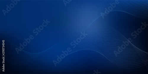 Abstract Blue Wave Background With Flowing Lines And Digital Technology Design For Modern Projects