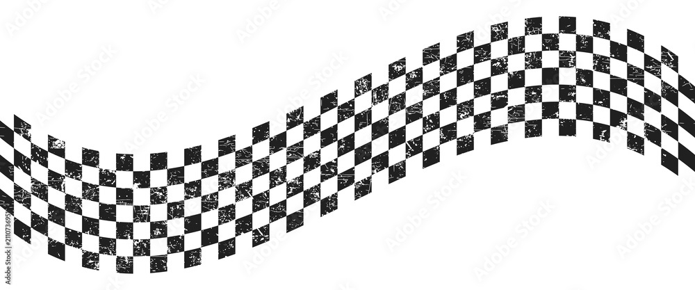 Obraz premium Start and finish checker arch line. Race checkered flag. Rally finish gate. Rally design element. F1 formula sign. Vector illustration isolated on white background.