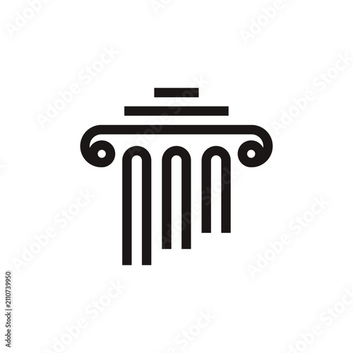 Law Firm logo vector template illustration