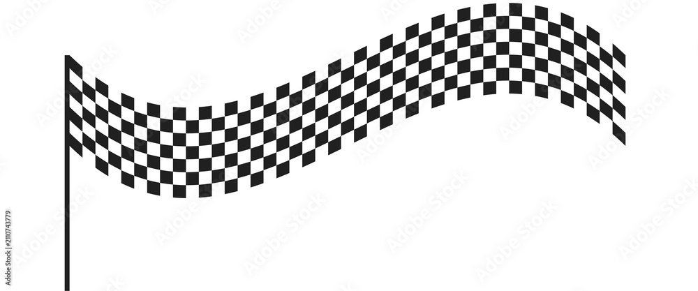 Obraz premium Start and finish checker arch line. Race checkered flag. Rally finish gate. Rally design element. F1 formula sign. Vector illustration isolated on white background.