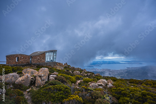 View from Mount Wellington in Hobart, Tasmania