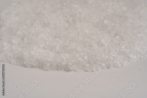 salt on a white background