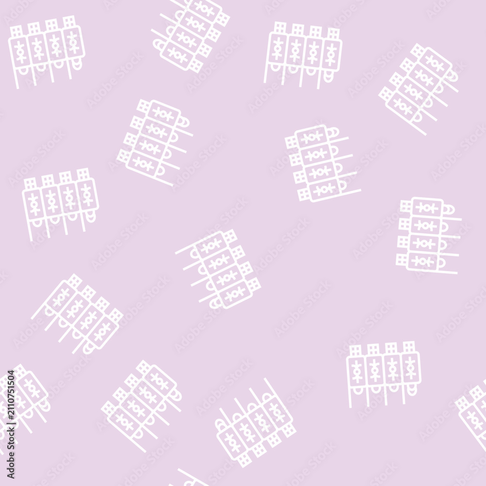Obraz premium army ancient rome vector line seamless pattern army ancient rome sign illustration