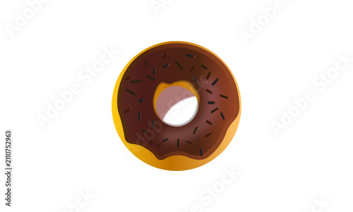 double-chocolate-donut-with-chocolate-sprinkles-vector