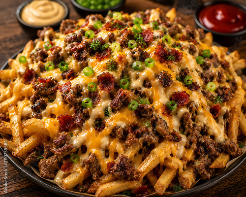 Cheesy Loaded Beef Fries