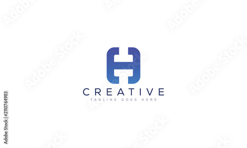 Modern letter h logo design concept