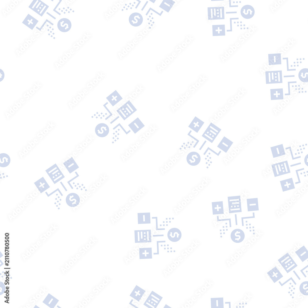 Fototapeta premium financial agreement advantages and disadvantages vector glyph seamless pattern financial agreement advantages and disadvantages sign illustration