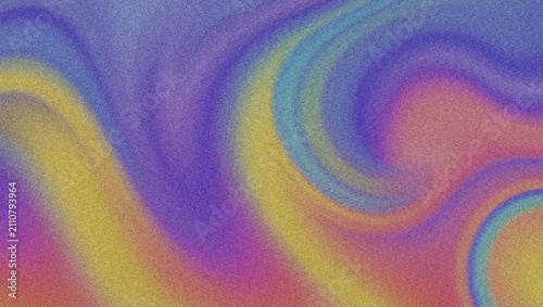 Abstract grainy gradient background, colorful liquid swirl texture, retro aesthetic aura wallpaper with purple and yellow hues lo-fi texture 4K grainy texture Background
