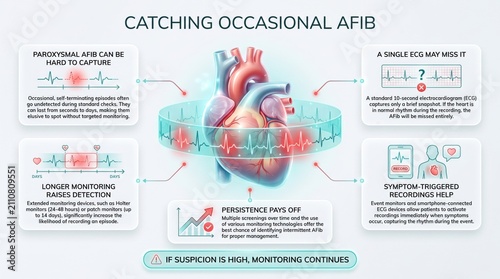 Catching occasional atrial fibrillation