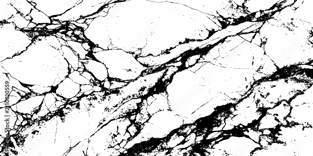 Obraz premium Abstract Black Marble Texture with Natural White Vein Pattern for Luxury Background and Elegant Design